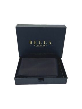 Bella Sleep + Spa | Silk + Bamboo Dual-Sided Pillowcase - King - Black